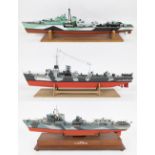 3 Models of German warships