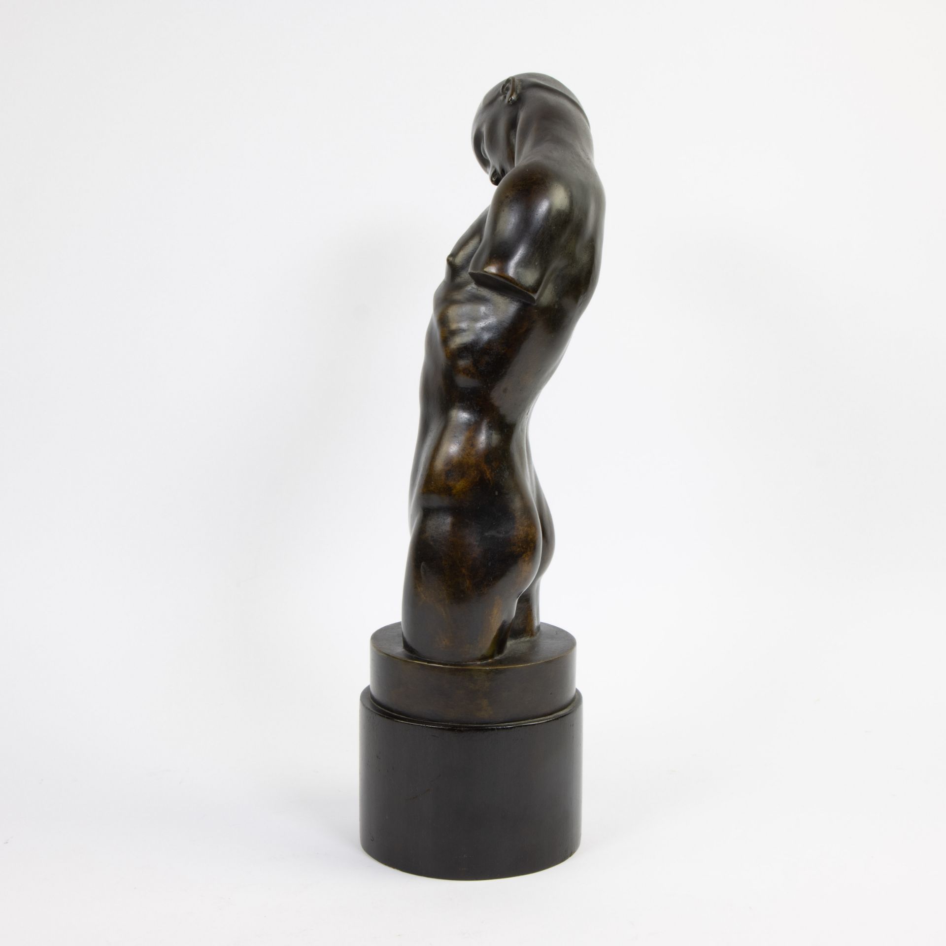 Jan ANTEUNIS (1896-1973), bronze sculpture Jeune éphèbe, signed and dated 1936 - Image 2 of 6