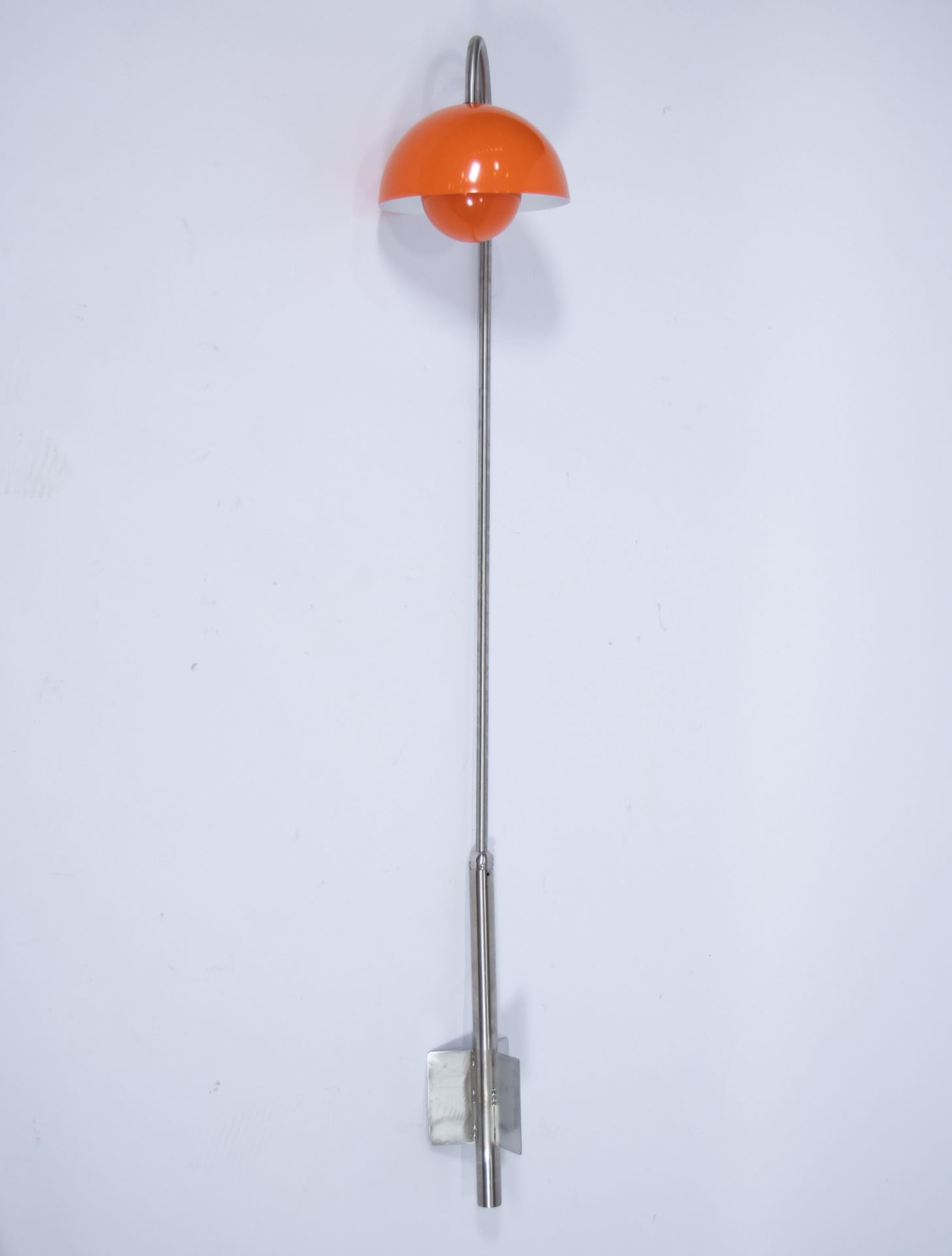 Orange flowerpot gardenlamp VP5 Design Verner Panton 1969, with originale box
