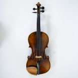 Violin probably Markneukirchen (interwar) with label Repariert by Alfred Walter Geigenbauermeister K