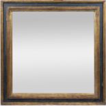 Large square wooden mirror