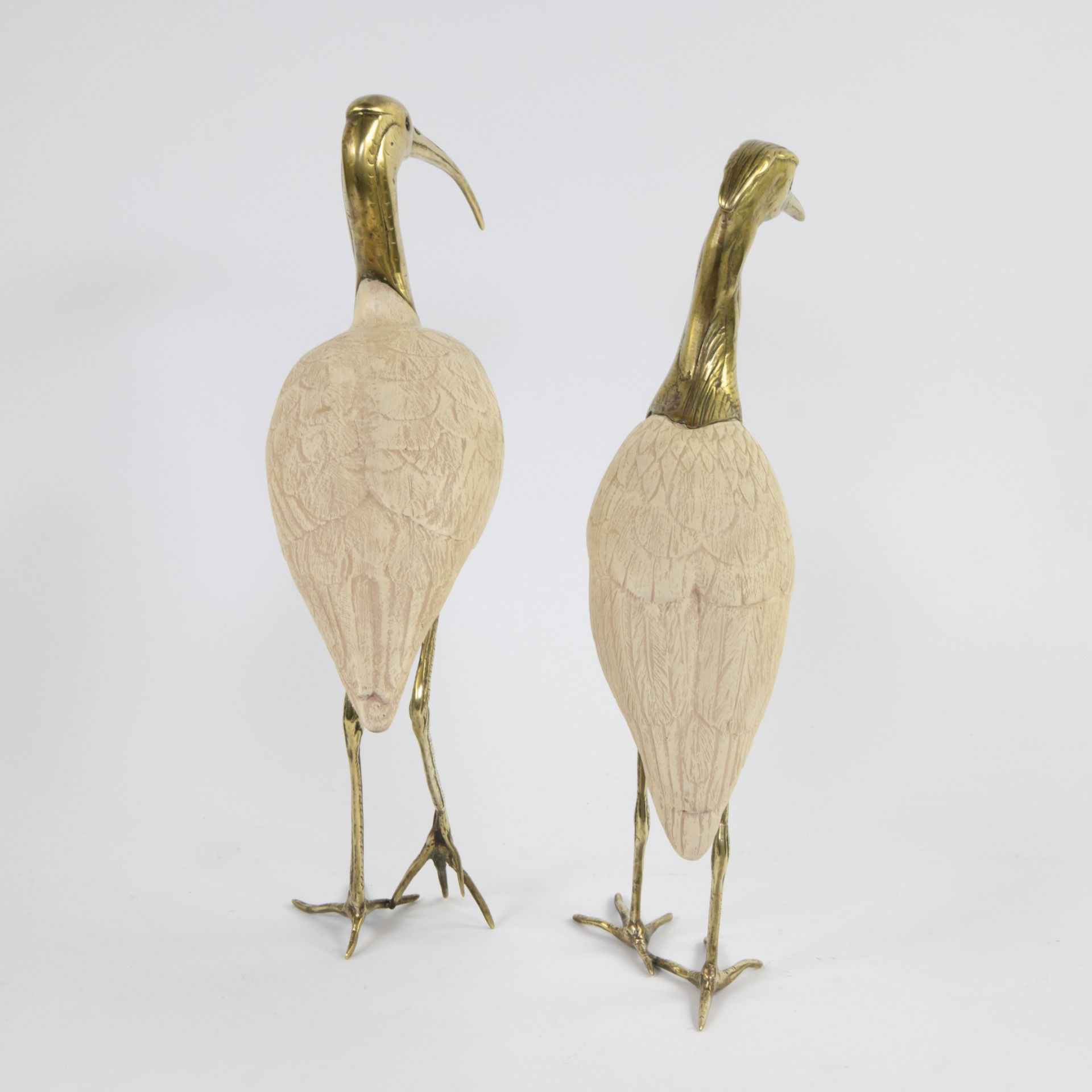 Elli MALEVOLTI (XX) 'Ibis & Bird' a pair of figures made of synthetic resin and metal. - Bild 2 aus 5