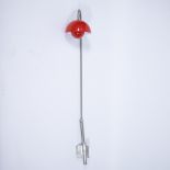 Red flowerpot garden lamp VP5 Design Verner Panton 1969, with originale box