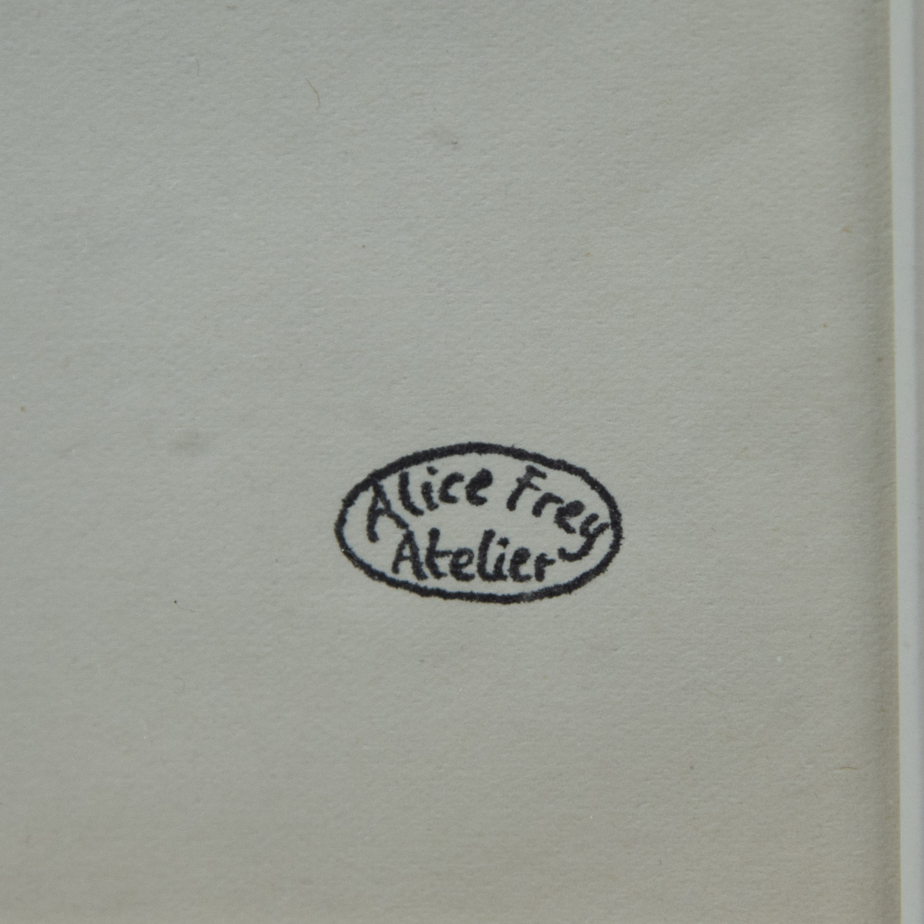 Alice FREY (1895-1981), drawing of a girl, studio stamp Alice Frey - Image 3 of 3