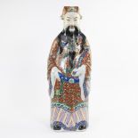 Large Chinese porcelain statue of Lu Xing, 20th century