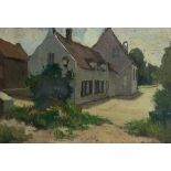 Virginie COKELBERGHE (1893-1967), oil on canvas Hoeve, signed