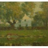 Maurice SIJS (1880-1972), oil on panel, house from the artist, signed