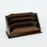 Rosewood letter stand, French, circa 1920