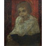 Antoon CATRIE (1924-1977), oil on panel Girl's portrait, signed and dated 1964