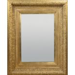 Polished mirror in gold-plated frame