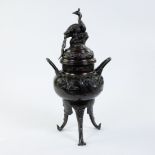 Japanese bronze incense burner, 19th century