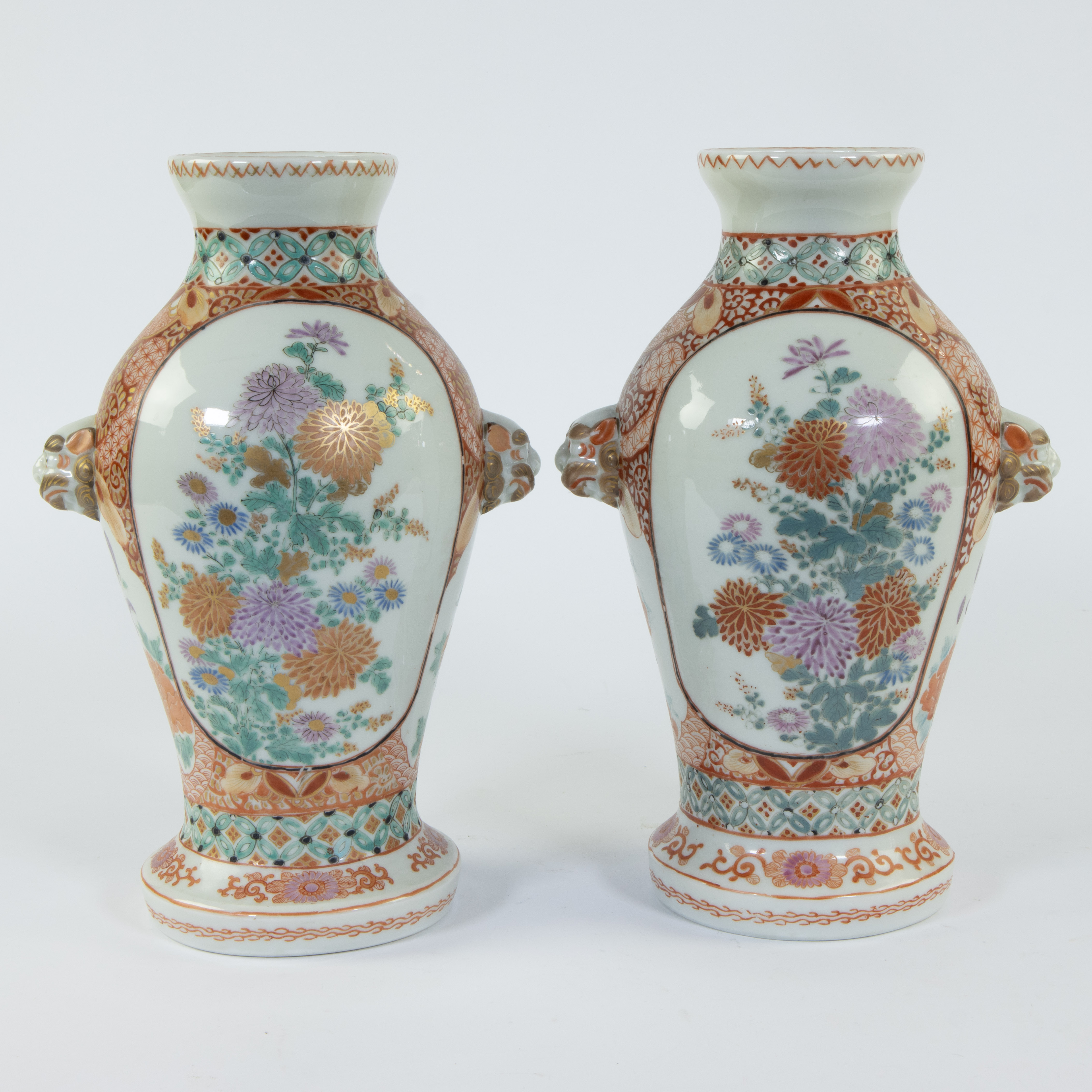 Pair of Japanese Imari vases