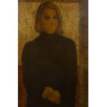 Antoon CATRIE (1924-1977), oil on hardboard Girl portrait, signed
