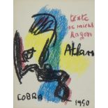 Atlan lithograph from Cobra booklet published by Editions Ejnar Munksgaard, 1950