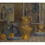 Eugene DOPCHIE (1873-1948), oil on hardboard Still life with jug, signed verso