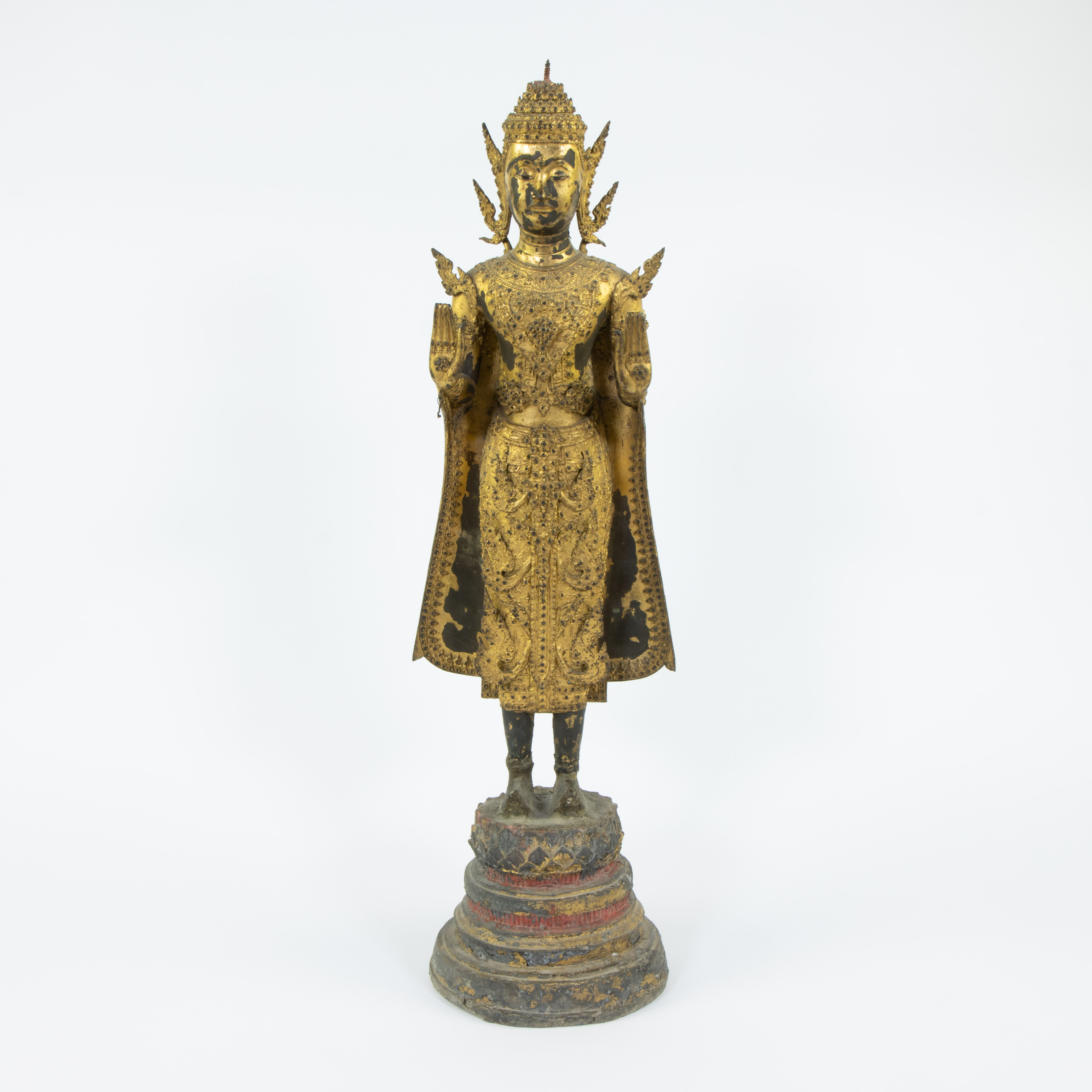 Thai Rattanakosin gilt bronze Buddha, 19th century