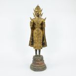 Thai Rattanakosin gilt bronze Buddha, 19th century