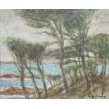 Alfons BLOMME (1889-1979), oil on panel Southern landscape, signed