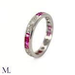 A Ruby and Diamond Eternity Band