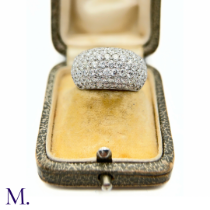 Fine Pavé Diamond Bombe Ring