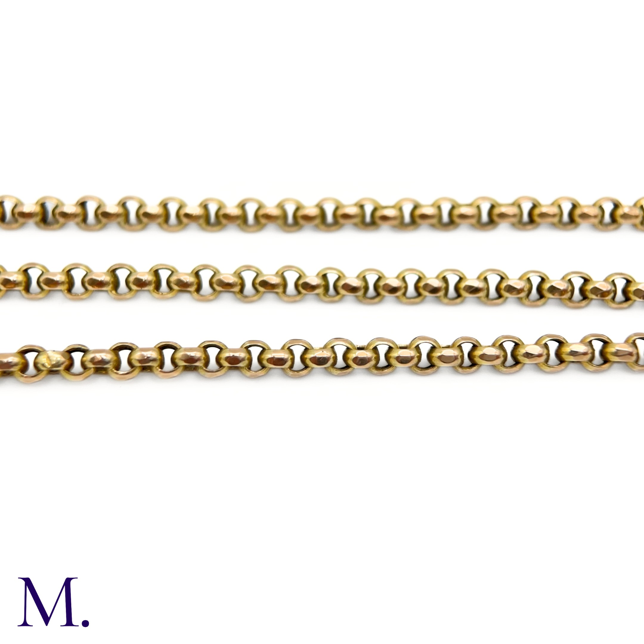 An Antique 9ct Gold Long Guard Chain - Image 4 of 4
