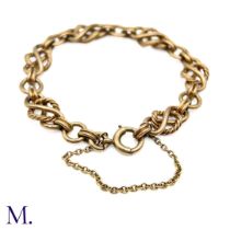 A 9ct Rose Gold Fancy-Link Bracelet