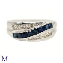 A Sapphire and Diamond Ring