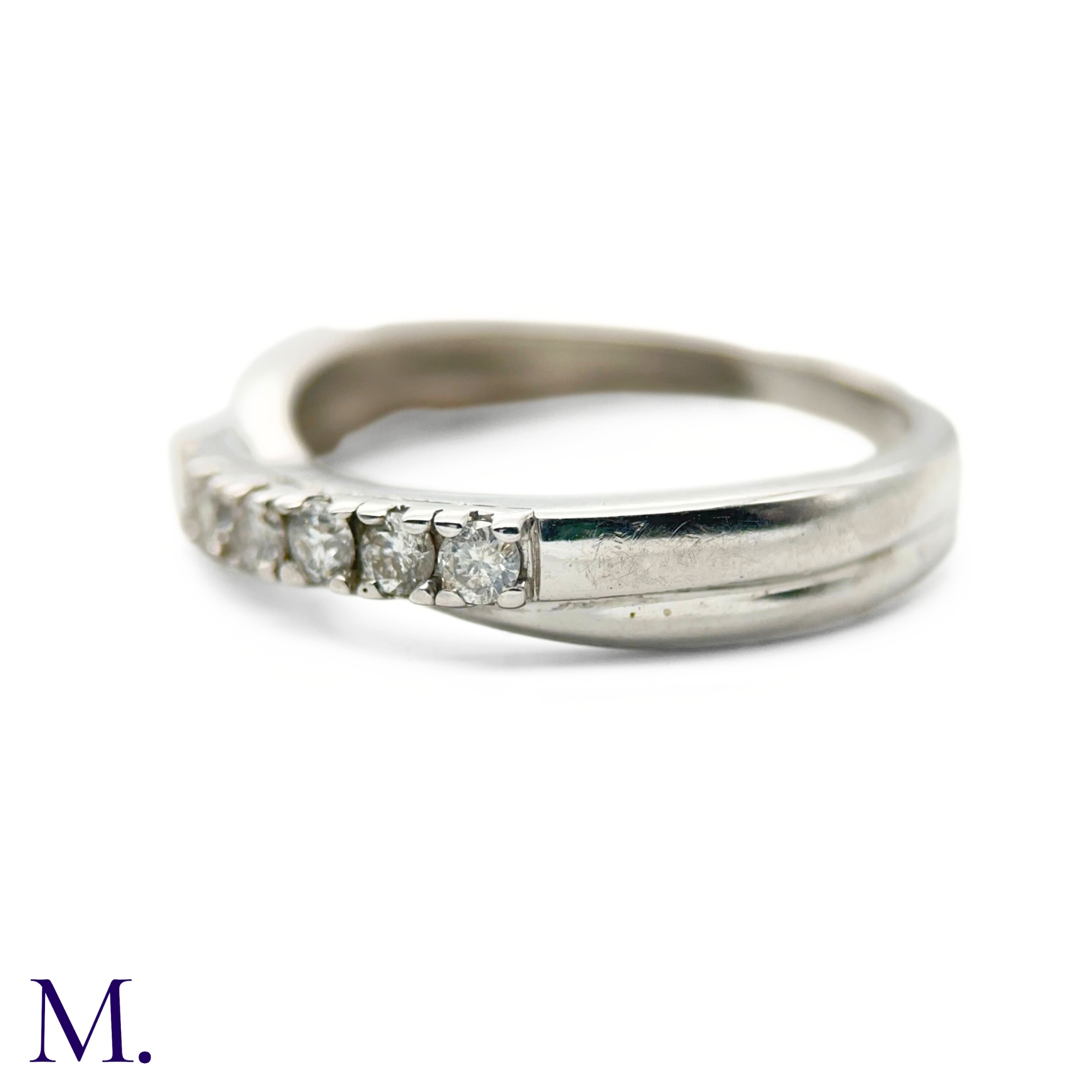 A Diamond 7-Stone Band - Image 4 of 6