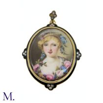 A Large Antique Miniature Pendant