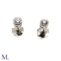 A Pair of Diamond Stud Earrings