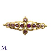 An Antique French Garnet Brooch