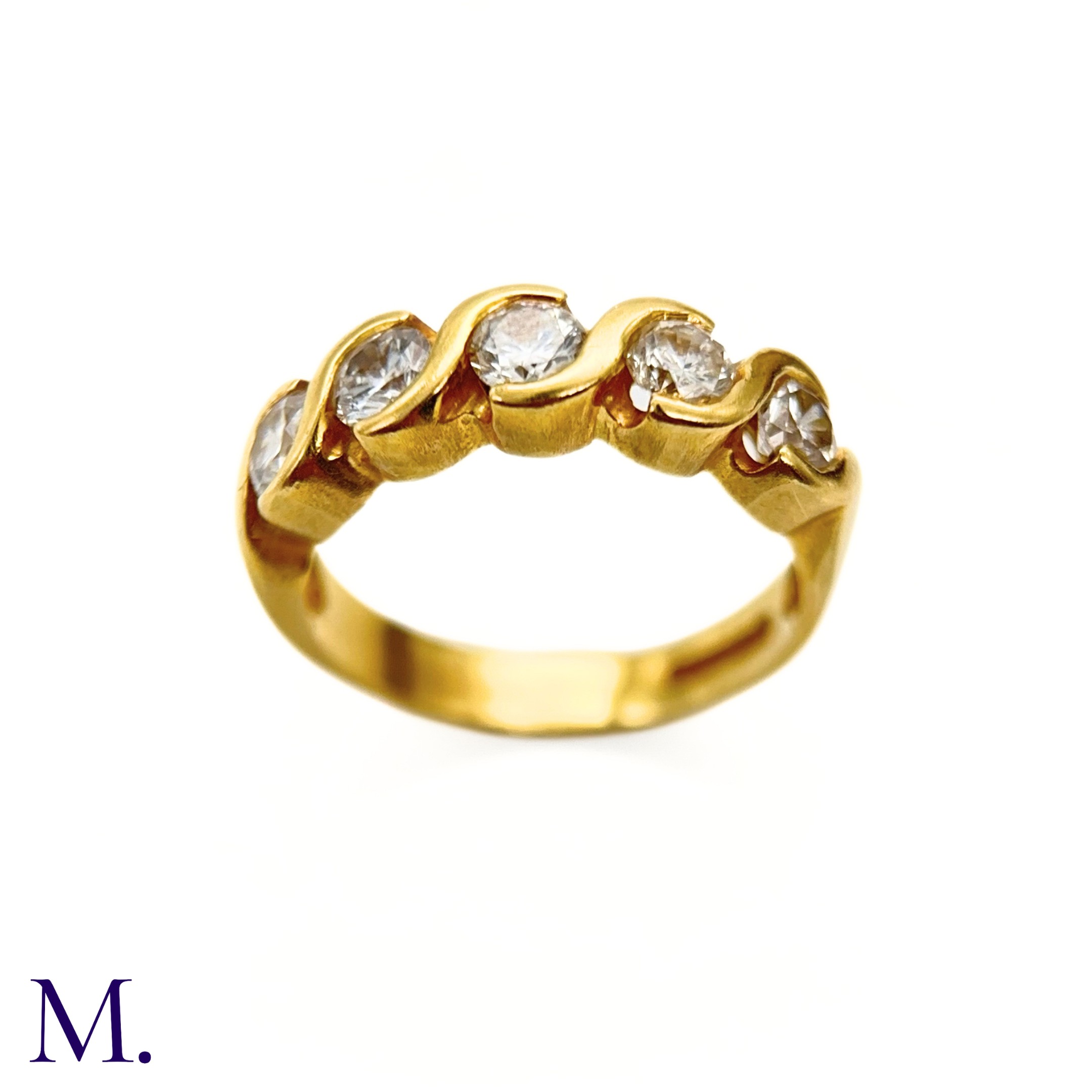 A Diamond 5-Stone Ring - Image 2 of 7