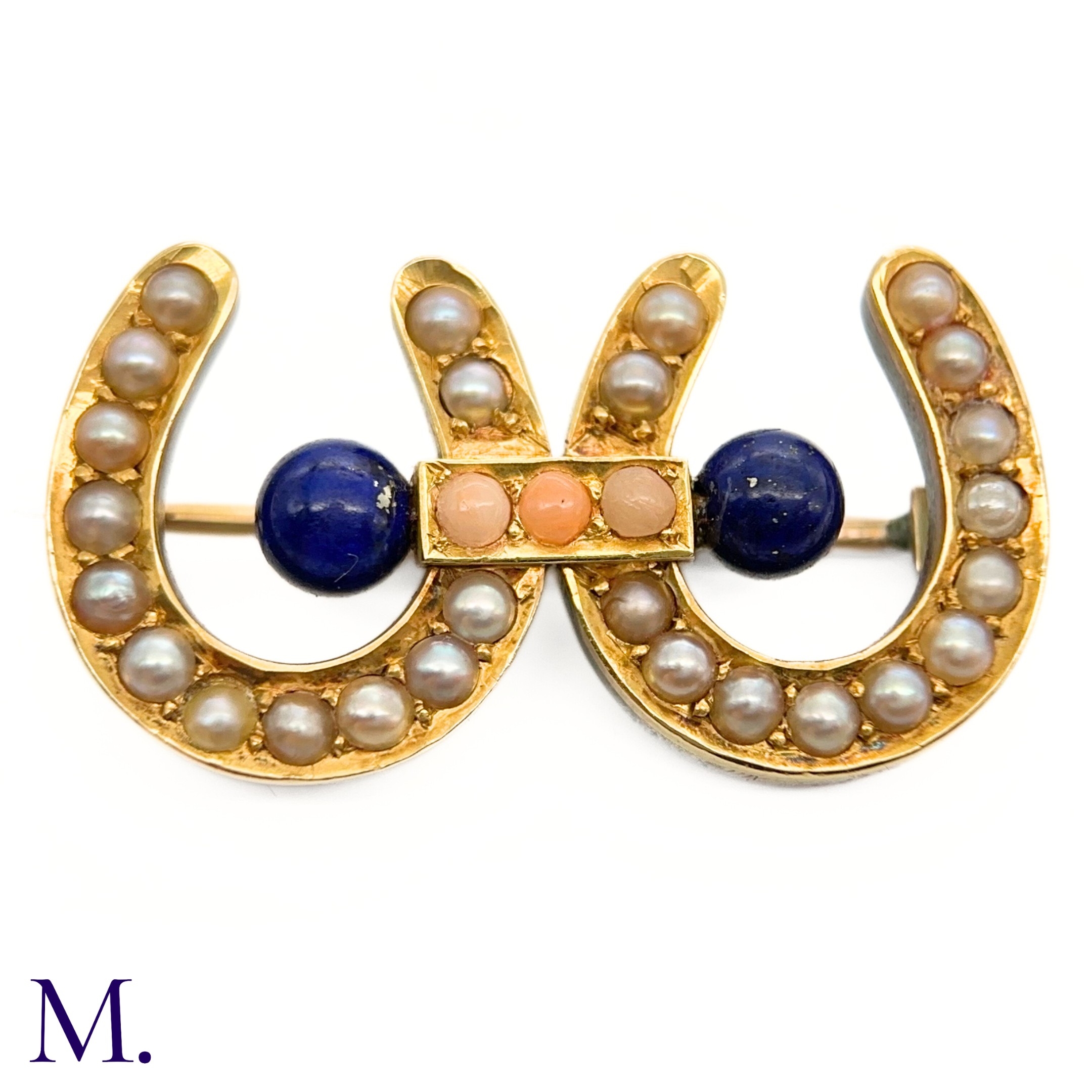 A Victorian Double Horseshoe Brooch - Image 2 of 5