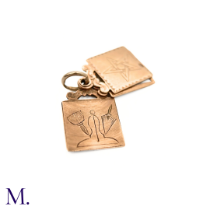 Antique Gold Masonic Charm