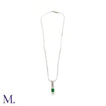 An Emerald Pendant and Chain