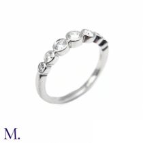 A Platinum and Diamond Jazz Ring by Tiffany & Co.