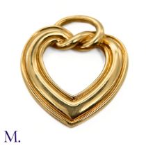 An 18ct Gold Heart Pendant by Boucheron