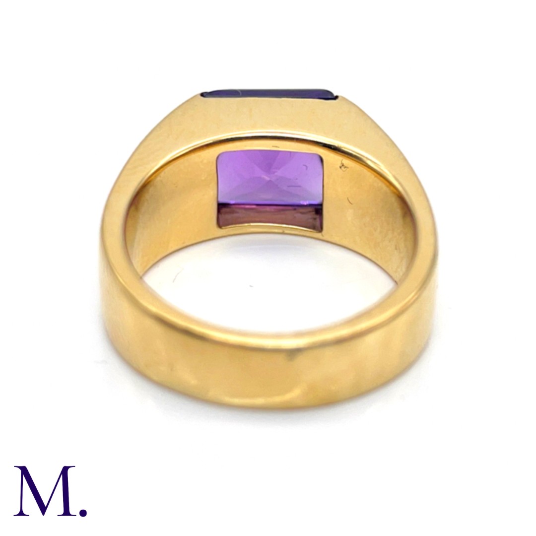 An Amethyst Tank Ring by Cartier - Image 7 of 7