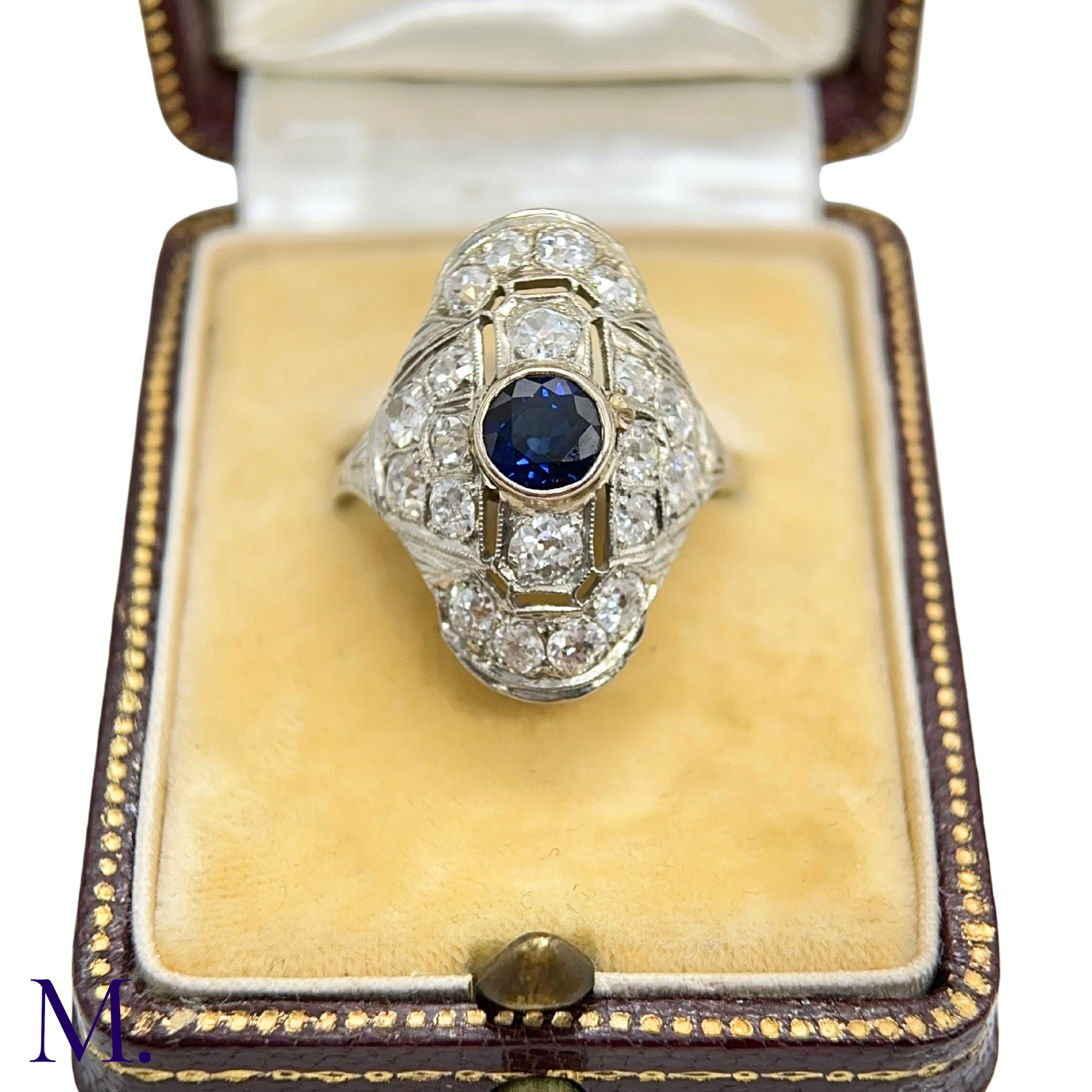 A Sapphire and Diamond Ring - Image 6 of 7