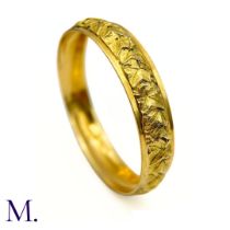 An 18ct Gold Art Nouveau Bangle