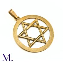 NO RESERVE - A Star of David Pendant The Star of David pendant is hallmarked for 9ct gold. Weight: