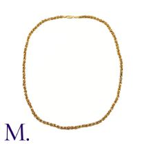 NO RESERVE - Gold King's Pattern Chain The 9ct yellow gold chain is in a king's pattern. Some