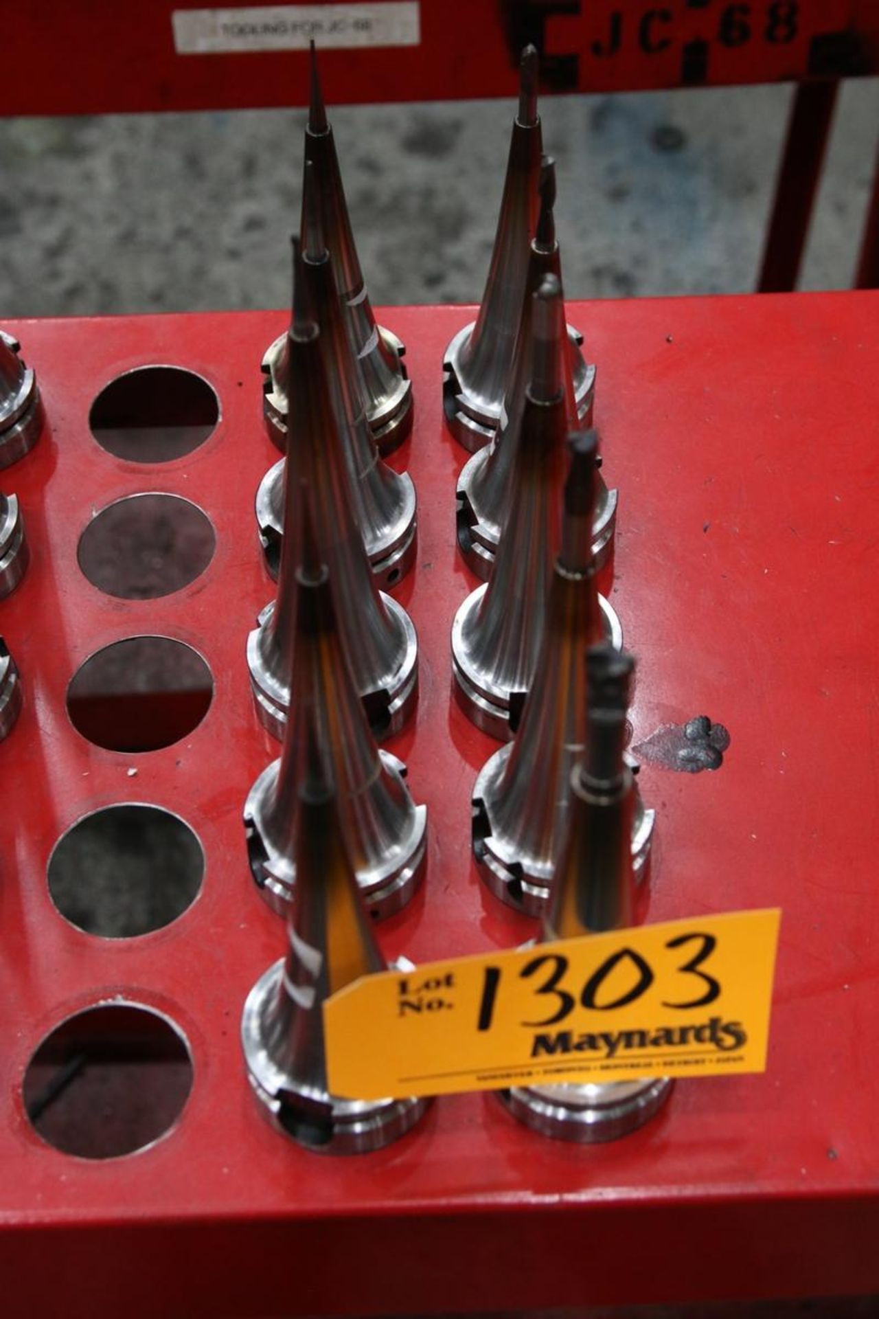 (10) HSK 63A Shrink Fit Tool Holders with Assorted Tooling