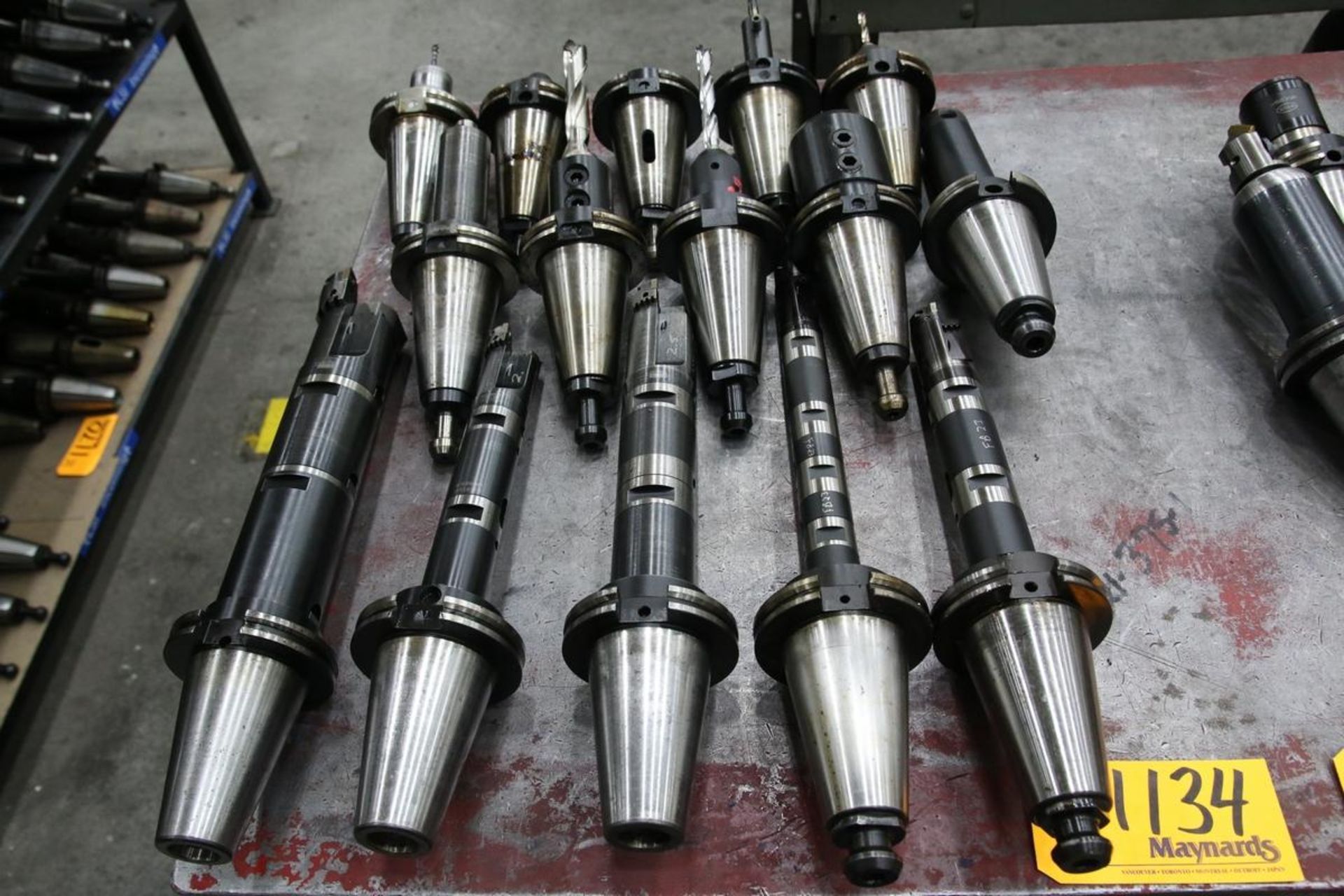 (15) CAT 50 Tool Holders with Assorted Tooling [Loc: Plant 1 ]