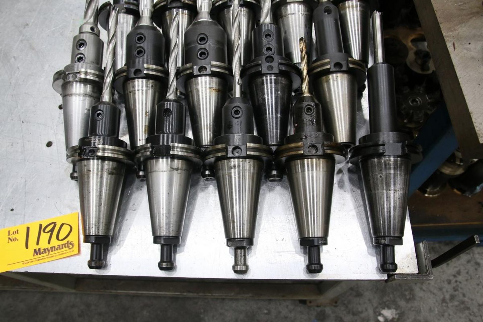(15) CAT 50 Tool Holders with Assorted Tooling [Loc: Plant 1 ]