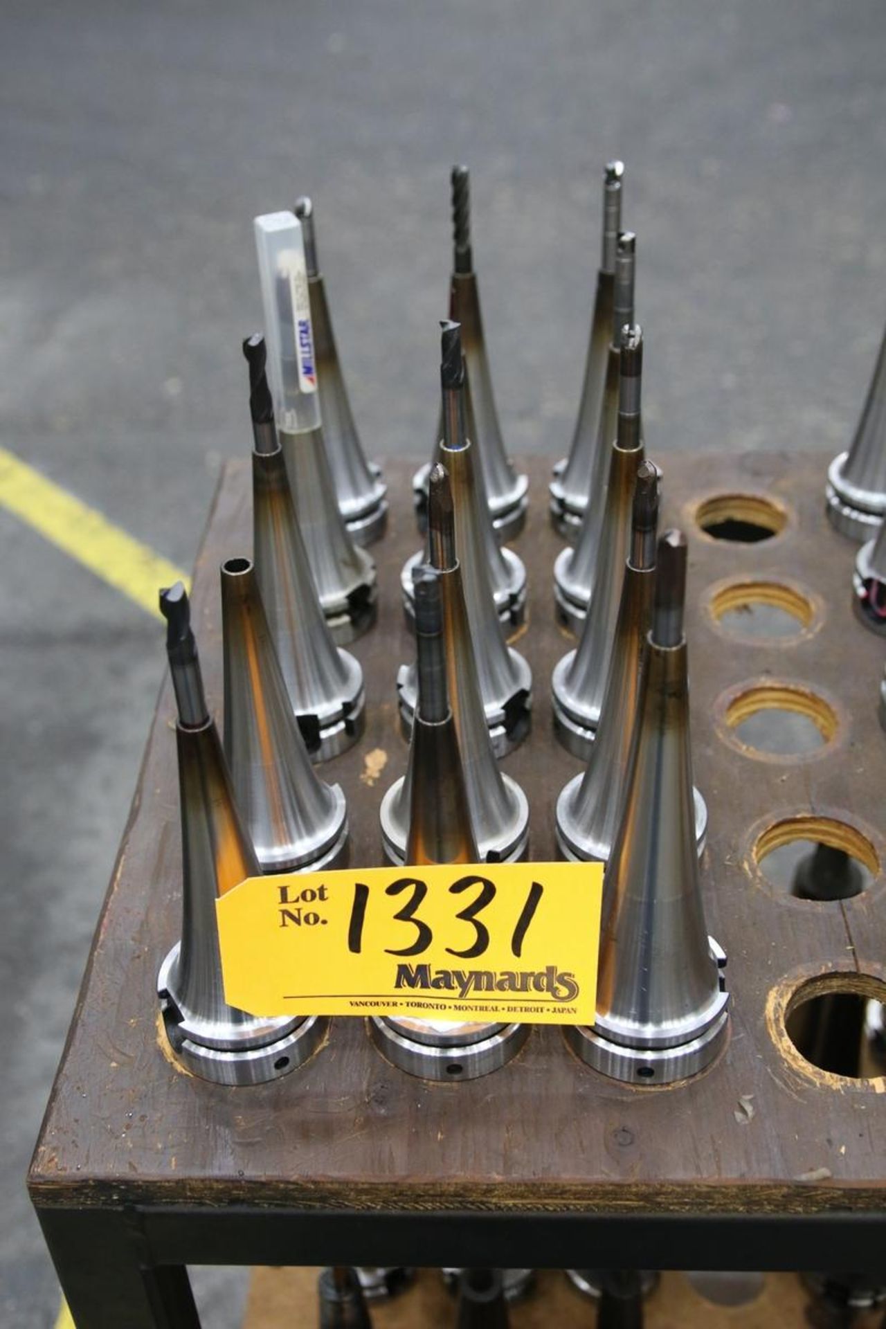 (15) HSK 63A Shrink Fit Tool Holders with Assorted Tooling