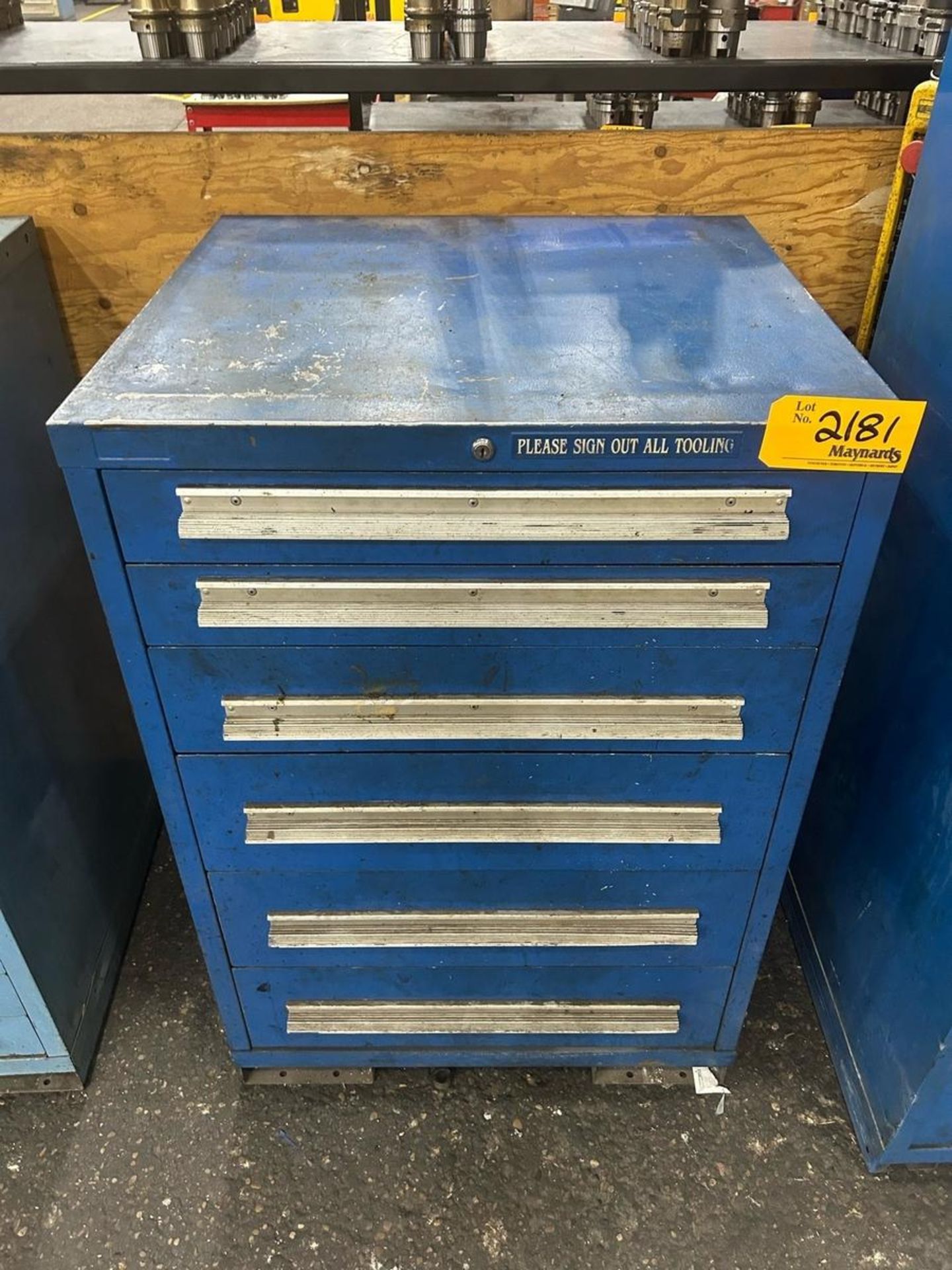 Lyon 6 Drawer Industrial Cabinet, Approx. 30"W x 28"D x 59"H