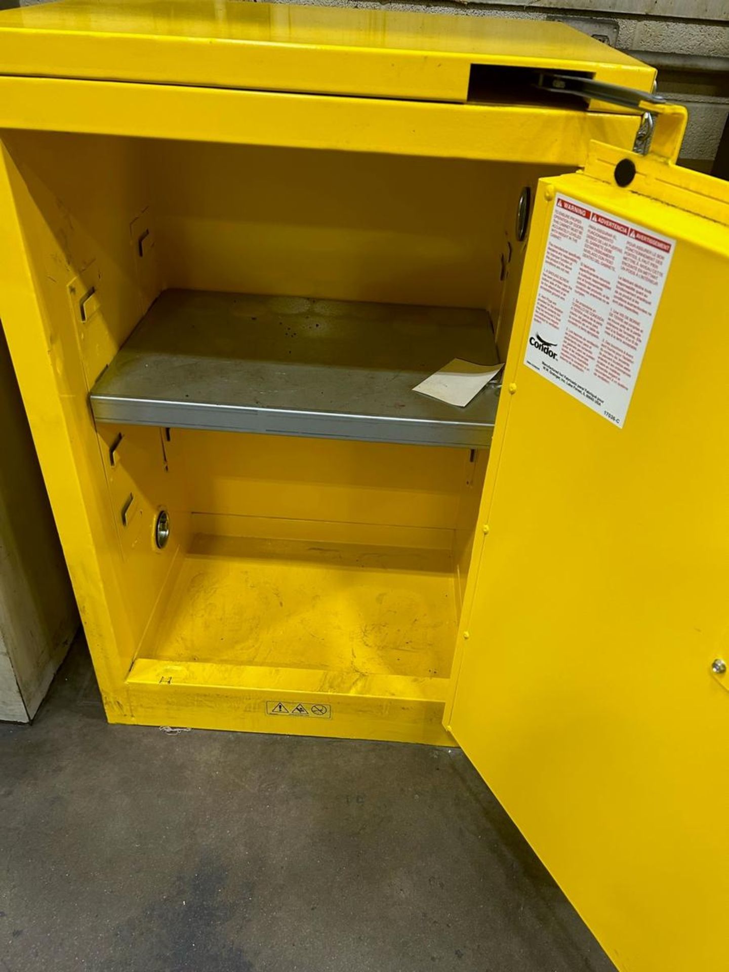 Coridor Key Locked Flammable Storage Cabinet - Image 2 of 2