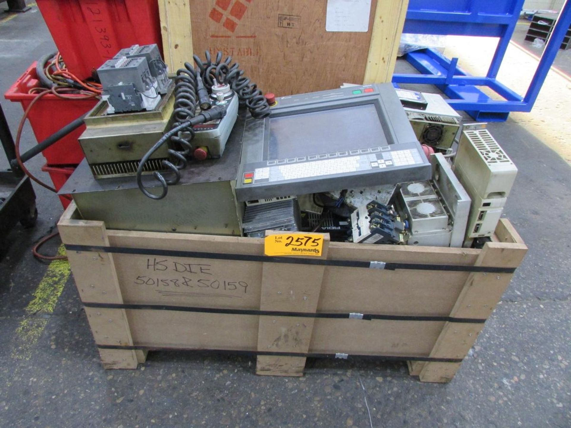 Crate of Assorted Out of Service Electrical Machine Parts