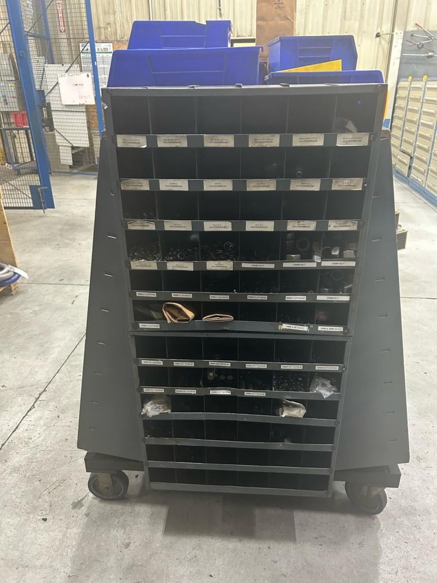 4 Sided Fastener Cart on Wheels - Image 5 of 5